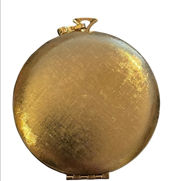 Large Avon Cross stitch needlepoint flowers locket - Picture 2 of 3